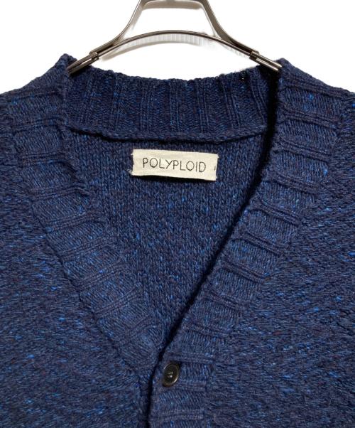 POLYPLOID（ポリプロイド）POLYPLOID (ポリプロイド) アルパカ混カーディガン/Alpaca-blend cardigan ネイビー サイズ:3の古着・服飾アイテム