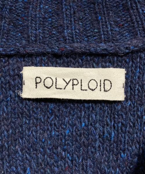 POLYPLOID（ポリプロイド）POLYPLOID (ポリプロイド) アルパカ混カーディガン/Alpaca-blend cardigan ネイビー サイズ:3の古着・服飾アイテム