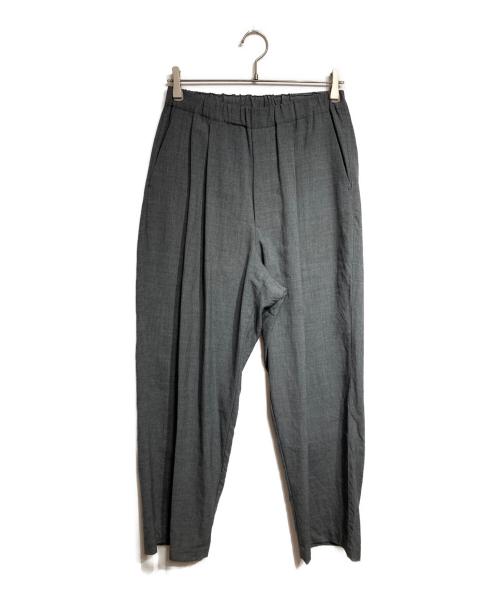 Phlannel（フランネル）Phlannel (フランネル) WOOL TROPICAL EASY TROUSERS/ウールトロピカルイージートラウザーズ グレー サイズ:3の古着・服飾アイテム