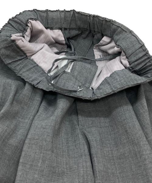 Phlannel（フランネル）Phlannel (フランネル) WOOL TROPICAL EASY TROUSERS/ウールトロピカルイージートラウザーズ グレー サイズ:3の古着・服飾アイテム