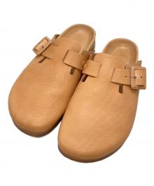 HENDER SCHEME（エンダースキーマ）の古着「レザークロッグサンダル/Leather clog sandals」｜ブラウン