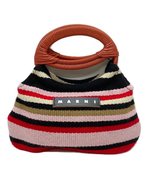 MARNI（マルニ）MARNI (マルニ) ミニ Boat/バッグ ピンク×ブラックの古着・服飾アイテム