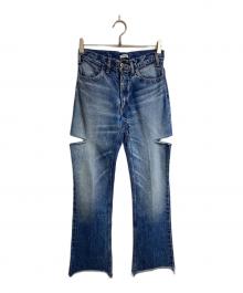 INSCRIRE（アンスクリア）の古着「サイドカットデニムパンツ/Side-cut denim pants」｜インディゴ