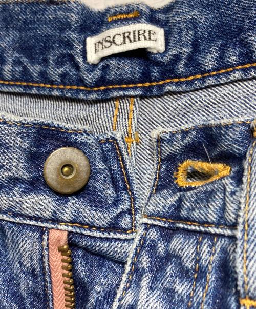 INSCRIRE（アンスクリア）INSCRIRE (アンスクリア) サイドカットデニムパンツ/Side-cut denim pants インディゴ サイズ:29の古着・服飾アイテム