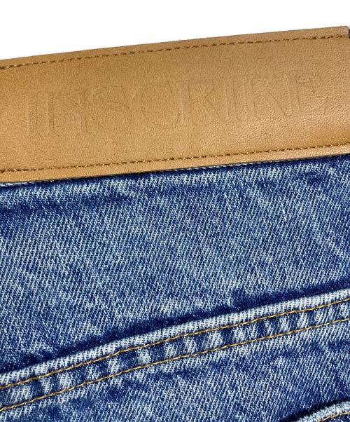 INSCRIRE（アンスクリア）INSCRIRE (アンスクリア) サイドカットデニムパンツ/Side-cut denim pants インディゴ サイズ:29の古着・服飾アイテム