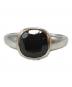 Fauvirame（フォーヴィレイム）の古着「Black Spinel Square Ring/ブラックスピネルスクエアリング」｜シルバー