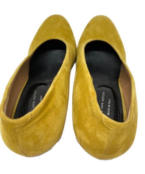 DRIES VAN NOTEN（ドリスヴァンノッテン）DRIES VAN NOTEN (ドリスヴァンノッテン) バイカラースウェードパンプス/Two-tone suede pumps イエロー サイズ:37の古着・服飾アイテム