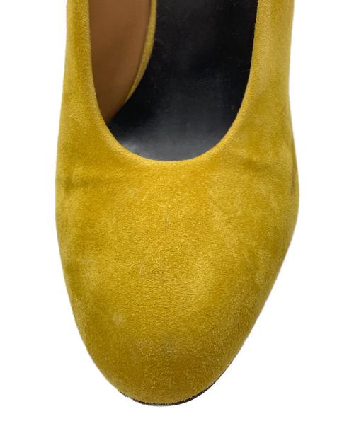 DRIES VAN NOTEN（ドリスヴァンノッテン）DRIES VAN NOTEN (ドリスヴァンノッテン) バイカラースウェードパンプス/Two-tone suede pumps イエロー サイズ:37の古着・服飾アイテム