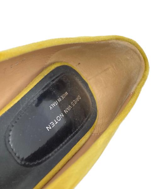 DRIES VAN NOTEN（ドリスヴァンノッテン）DRIES VAN NOTEN (ドリスヴァンノッテン) バイカラースウェードパンプス/Two-tone suede pumps イエロー サイズ:37の古着・服飾アイテム