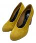 DRIES VAN NOTEN（ドリスヴァンノッテン）の古着「バイカラースウェードパンプス/Two-tone suede pumps」｜イエロー