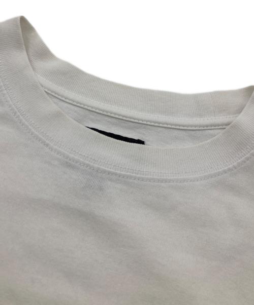 stussy（ステューシー）stussy (ステューシー) ロゴ刺繍長袖Tシャツ ホワイト サイズ:Sの古着・服飾アイテム