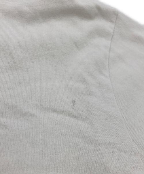 stussy（ステューシー）stussy (ステューシー) ロゴ刺繍長袖Tシャツ ホワイト サイズ:Sの古着・服飾アイテム