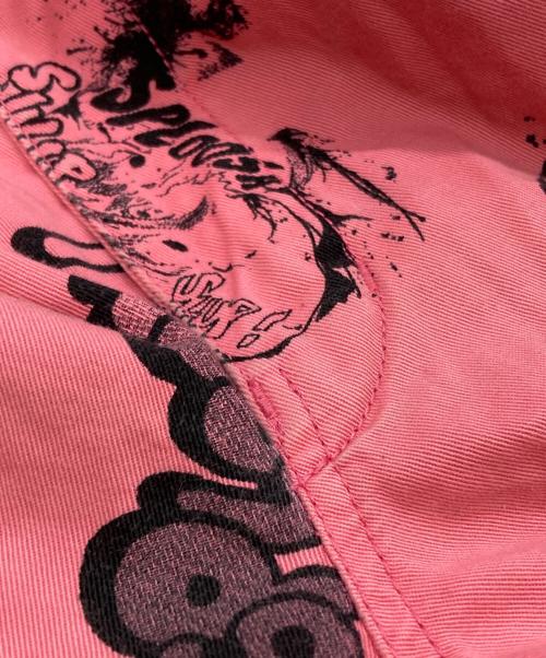 COMME des GARCONS SHIRT（コムデギャルソンシャツ）COMME des GARCONS SHIRT (コムデギャルソンシャツ) グラフィックプリントワイドショーツ/Graphic print wide shorts ピンク サイズ:XLの古着・服飾アイテム