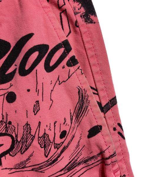 COMME des GARCONS SHIRT（コムデギャルソンシャツ）COMME des GARCONS SHIRT (コムデギャルソンシャツ) グラフィックプリントワイドショーツ/Graphic print wide shorts ピンク サイズ:XLの古着・服飾アイテム