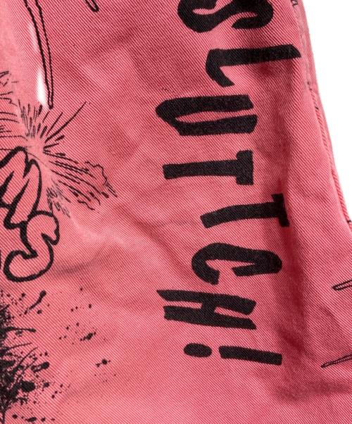 COMME des GARCONS SHIRT（コムデギャルソンシャツ）COMME des GARCONS SHIRT (コムデギャルソンシャツ) グラフィックプリントワイドショーツ/Graphic print wide shorts ピンク サイズ:XLの古着・服飾アイテム