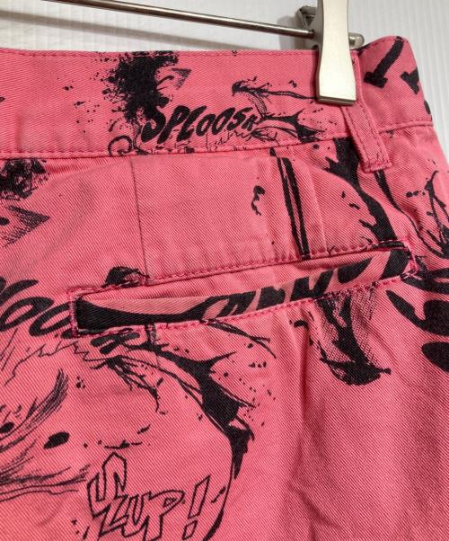 COMME des GARCONS SHIRT（コムデギャルソンシャツ）COMME des GARCONS SHIRT (コムデギャルソンシャツ) グラフィックプリントワイドショーツ/Graphic print wide shorts ピンク サイズ:XLの古着・服飾アイテム