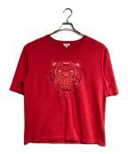 KENZOケンゾー）の古着「タイガー刺繍Tシャツ/Tiger-embroidered T-shirt」｜レッド