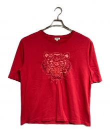KENZO（ケンゾー）の古着「タイガー刺繍Tシャツ/Tiger-embroidered T-shirt」｜レッド