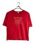 KENZO（ケンゾー）の古着「タイガー刺繍Tシャツ/Tiger-embroidered T-shirt」｜レッド