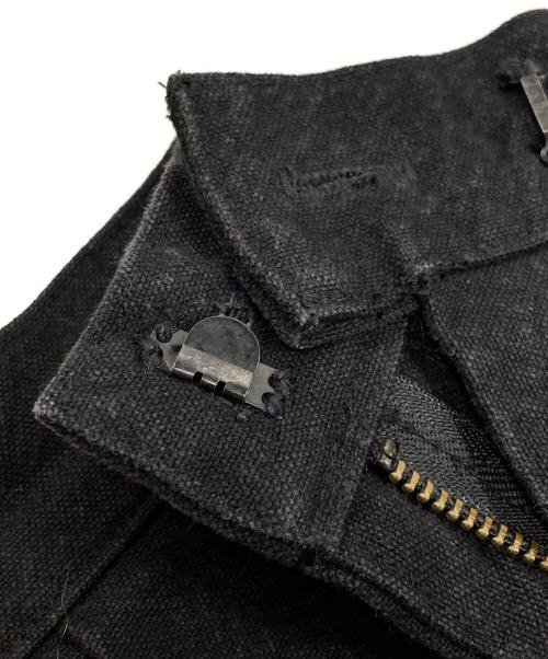 nancy stella soto（ナンシーステラソト）nancy stella soto (ナンシーステラソト) アシメワイドデニムパンツ/Asymmetrical wide-leg denim pants ブラック サイズ:Ｍの古着・服飾アイテム