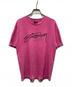stussy womenステューシーウィメン）の古着「Tシャツ」｜ピンク