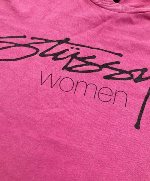stussy women（ステューシーウィメン）Stussy Women (ステューシーウィメン) Tシャツ ピンク サイズ:Sの古着・服飾アイテム