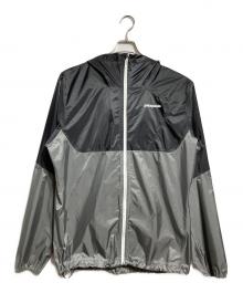 Patagonia（パタゴニア）の古着「アルパインフーディニジャケット/Alpine Houdini Jacket」｜ブラック×グレー