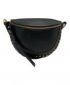 ISABEL MARANTイザベルマラン）の古着「SKANOスタッズレザーショルダーバッグ/Studded leather shoulder bag」｜ブラック