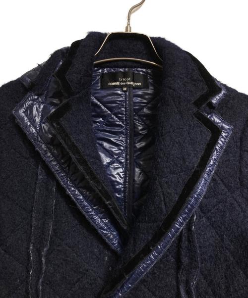 tricot COMME des GARCONS（トリココムデギャルソン）tricot COMME des GARCONS (トリココムデギャルソン) モヘアレイヤードジャケット/Mohair layered jacket ネイビー サイズ:Mの古着・服飾アイテム