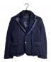 tricot COMME des GARCONS（トリココムデギャルソン）の古着「モヘアレイヤードジャケット/Mohair layered jacket」｜ネイビー