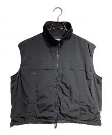 BASICKS（ベイシックス）の古着「Limonta Nylon Vest/リモンタ ナイロン ベスト」｜ブラック