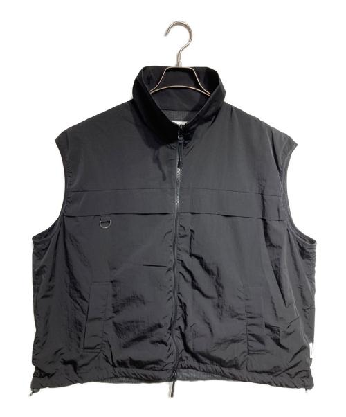 BASICKS（ベイシックス）BASICKS (ベイシックス) Limonta Nylon Vest/リモンタ ナイロン ベスト ブラック サイズ:Mの古着・服飾アイテム