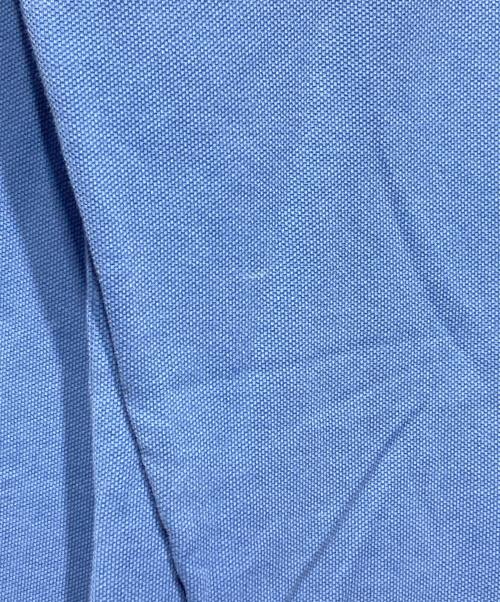 PRADA（プラダ）PRADA (プラダ) Cotton Long Sleeve Red Tab Polo/コットン長袖レッドタブポロシャツ ブルー サイズ:XXLの古着・服飾アイテム