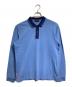 PRADA（プラダ）の古着「Cotton Long Sleeve Red Tab Polo/コットン長袖レッドタブポロシャツ」｜ブルー