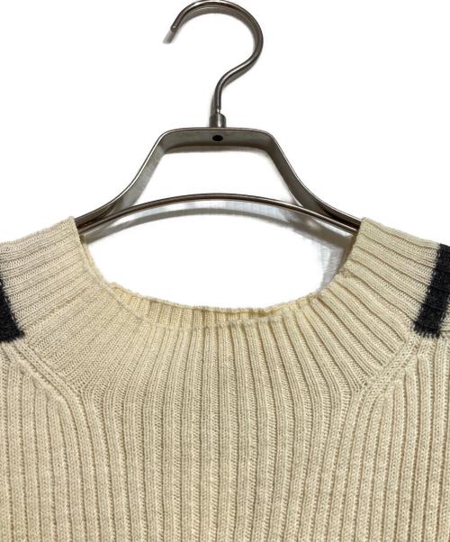 Yohji Yamamoto pour homme（ヨウジヤマモト プールオム）Yohji Yamamoto pour homme (ヨウジヤマモト プールオム) リブラインウールニット/Ribbed wool knit ベージュ サイズ:Mの古着・服飾アイテム