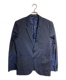 PAUL SMITH（ポールスミス）の古着「シルクテーラードジャケット/silk tailored jacket」｜ネイビー