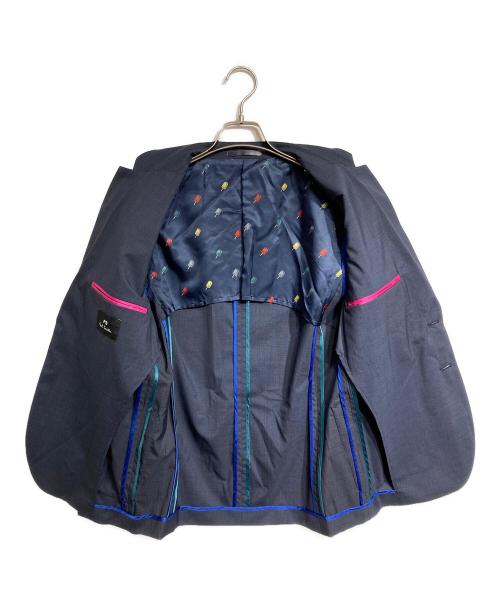 PAUL SMITH（ポールスミス）Paul Smith (ポールスミス) シルクテーラードジャケット/silk tailored jacket ネイビー サイズ:Mの古着・服飾アイテム