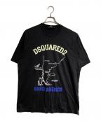 DSQUARED2ディースクエアード）の古着「プリントTシャツ/Printed t-shirt」｜ブラック