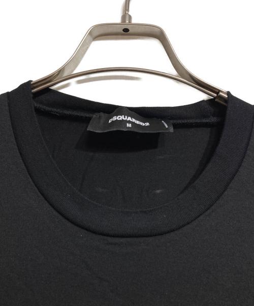 DSQUARED2（ディースクエアード）DSQUARED2 (ディースクエアード) プリントTシャツ/Printed t-shirt ブラック サイズ:Mの古着・服飾アイテム