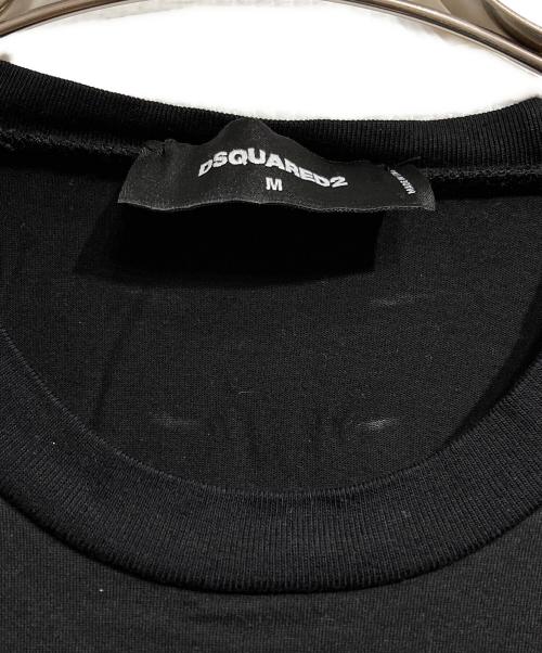 DSQUARED2（ディースクエアード）DSQUARED2 (ディースクエアード) プリントTシャツ/Printed t-shirt ブラック サイズ:Mの古着・服飾アイテム