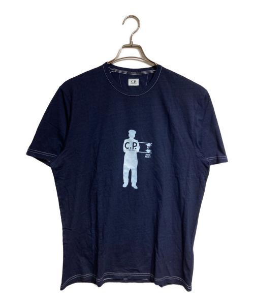 C.P COMPANY（シーピーカンパニー）C.P COMPANY (シーピーカンパニー) インディゴ ジャージ Tシャツ/Indigo Jersey T-shirt ネイビー サイズ:Lの古着・服飾アイテム