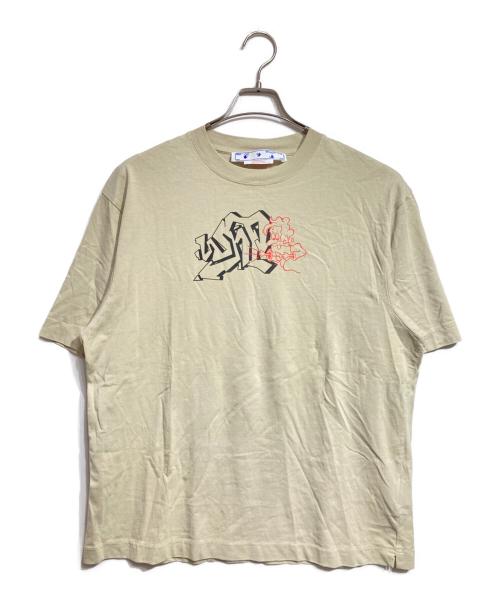 OFFWHITE（オフホワイト）OFFWHITE (オフホワイト) アロープリントTシャツ/Arrow print T-shirt ベージュ サイズ:Sの古着・服飾アイテム