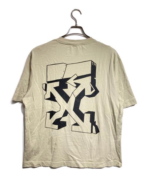 OFFWHITE（オフホワイト）OFFWHITE (オフホワイト) アロープリントTシャツ/Arrow print T-shirt ベージュ サイズ:Sの古着・服飾アイテム