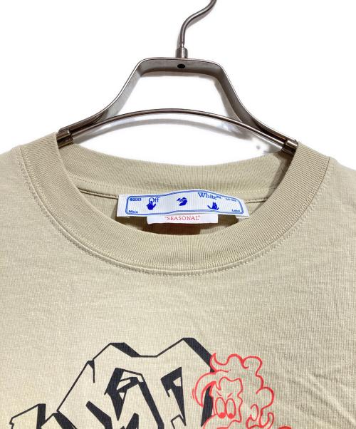 OFFWHITE（オフホワイト）OFFWHITE (オフホワイト) アロープリントTシャツ/Arrow print T-shirt ベージュ サイズ:Sの古着・服飾アイテム