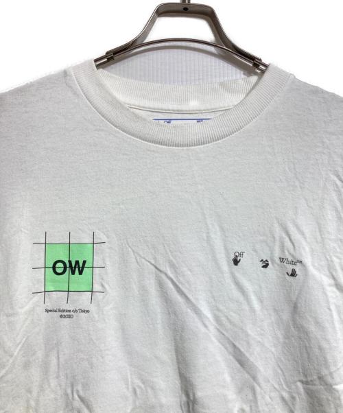OFFWHITE（オフホワイト）OFFWHITE (オフホワイト) ブロックアロープリントTシャツ/Block arrow print T-shirt ホワイト サイズ:Lの古着・服飾アイテム