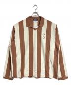 FRED PERRY×CRAIG GREENフレッドペリー×クレイグ グリーン）の古着「ストライプポロシャツ/Striped polo shirt」｜ブラウン