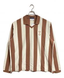FRED PERRY×CRAIG GREEN（フレッドペリー×クレイグ グリーン）の古着「ストライプポロシャツ/Striped polo shirt」｜ブラウン