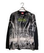 DIESELディーゼル）の古着「グラフィックロングスリーブカットソー/Graphic long-sleeved cut and sew」｜ブラック