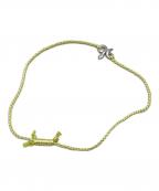 blanc irisブランイリス）の古着「スネークチャームブレスレット/snake charm bracelet」｜グリーン