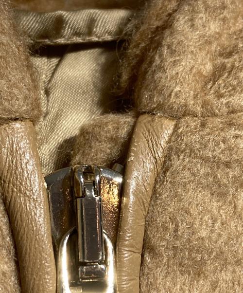 MaxMara（マックスマーラ）MaxMara (マックスマーラ) テディベアキャメルフーデットコート ブラウン サイズ:36の古着・服飾アイテム